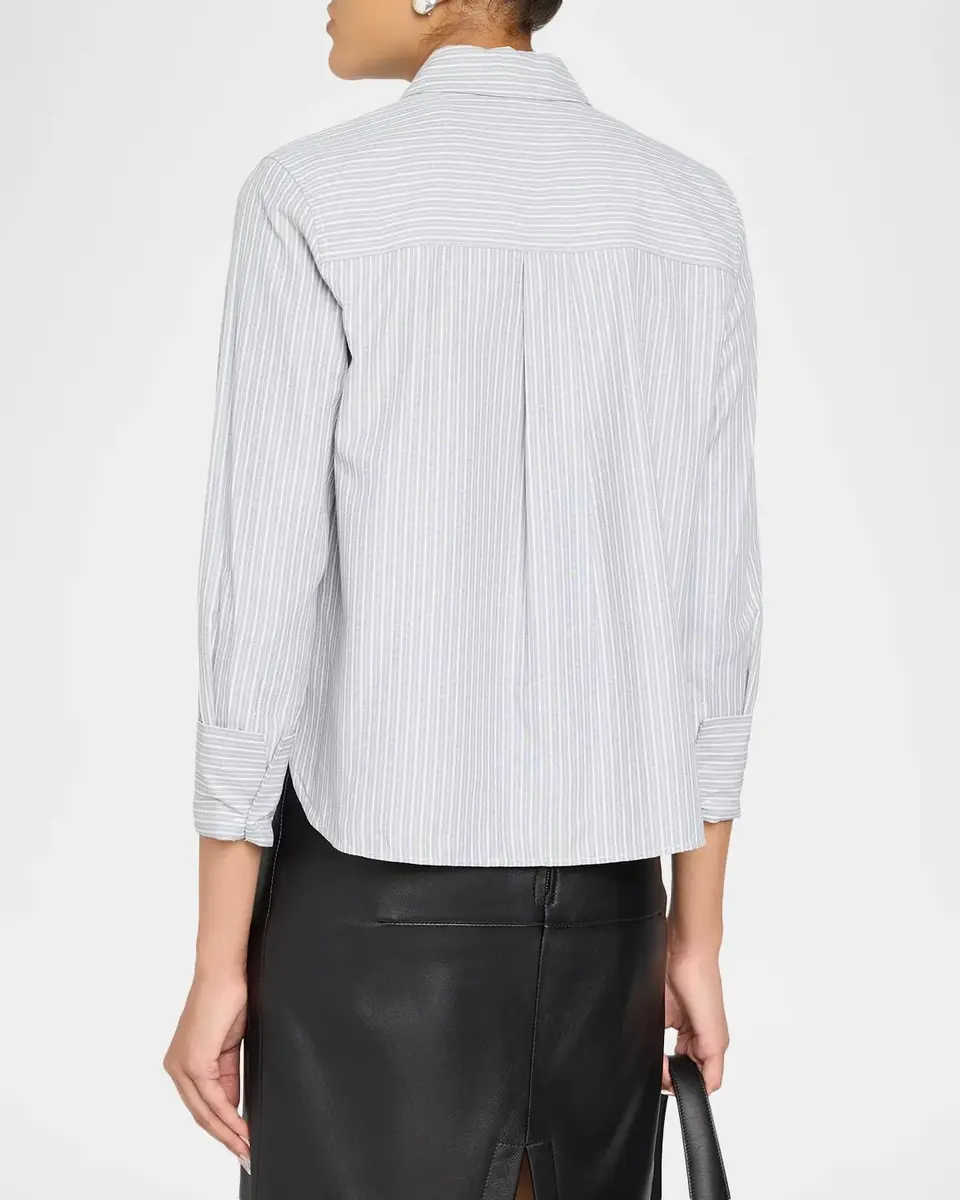 Kobi Halperin Alexie Striped Button-Front Blouse | Thumbnail 3