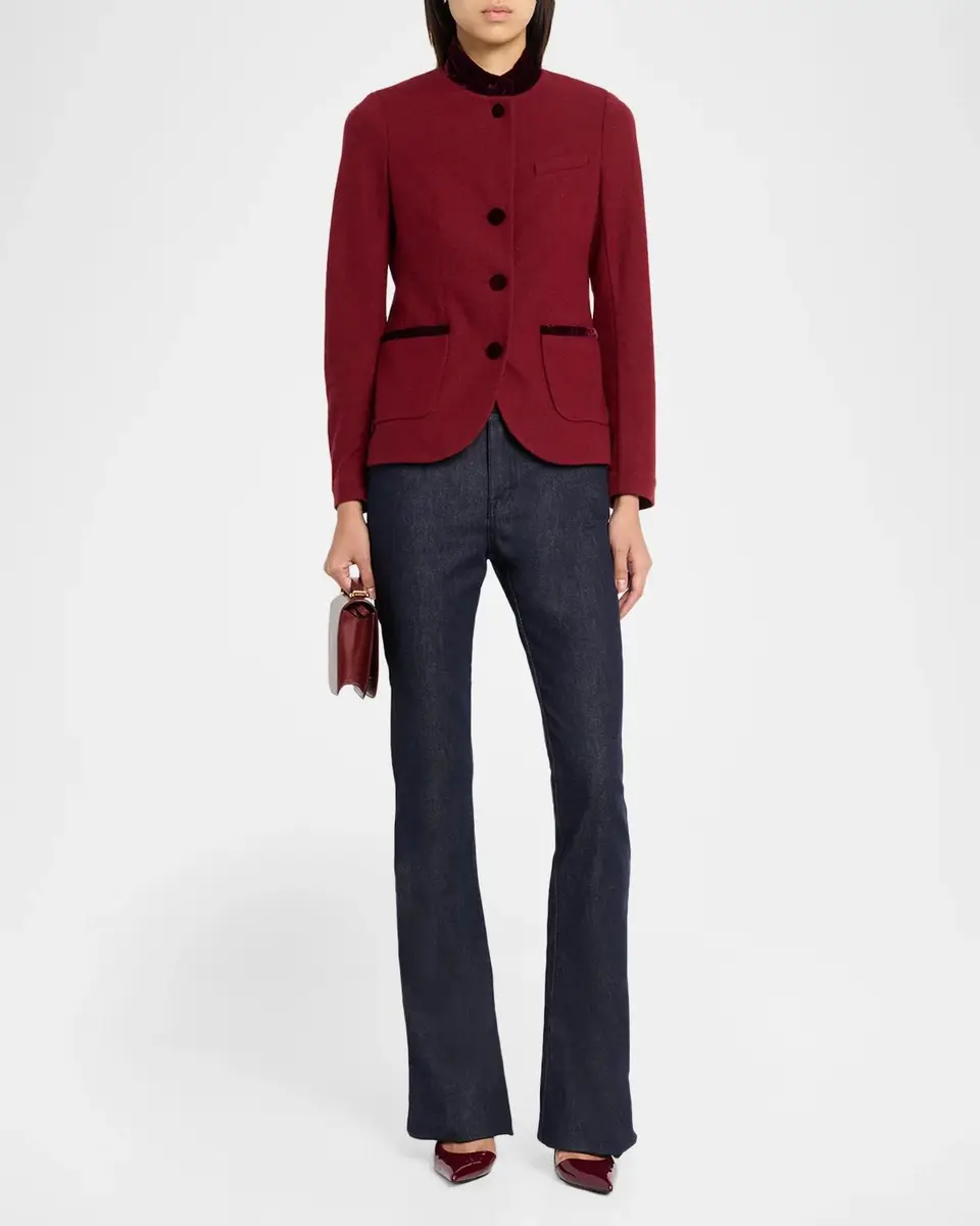 rag & bone Slade Velvet-Trim Jacket | Thumbnail 2