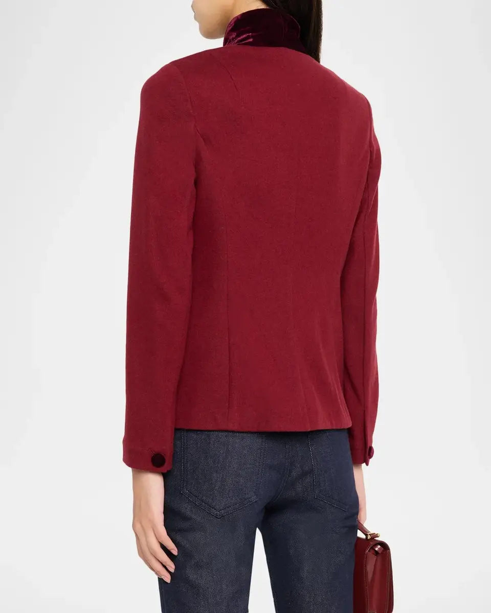 rag & bone Slade Velvet-Trim Jacket | Thumbnail 3