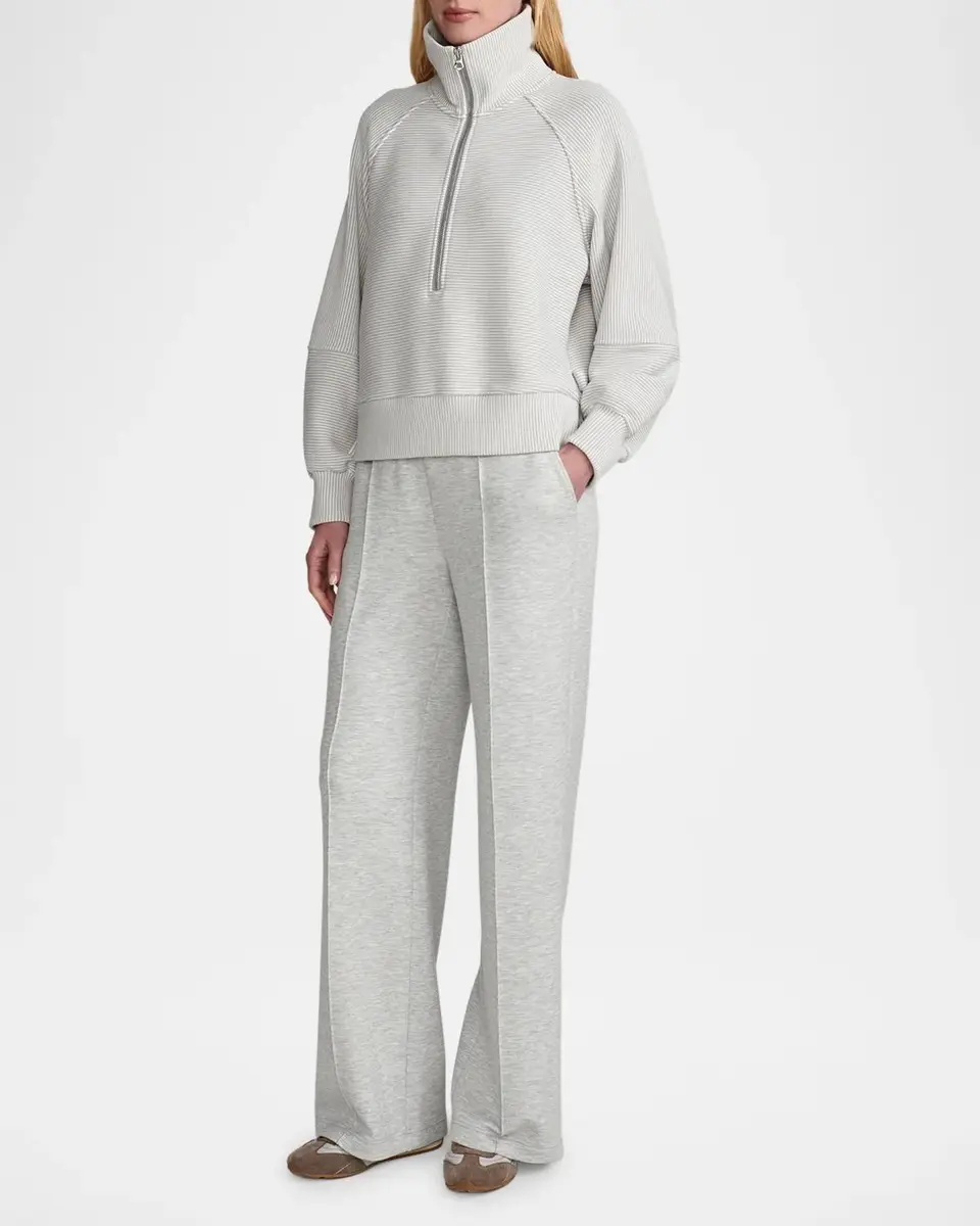 Varley Milano Half-Zip Ribbed Sweatshirt | Thumbnail 2 Varley Milano Half-Zip Ribbed Sweatshirt | Thumbnail 2