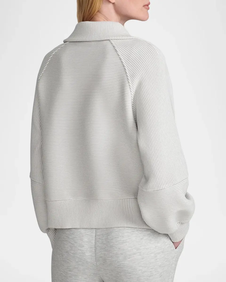 Varley Milano Half-Zip Ribbed Sweatshirt | Thumbnail 3 Varley Milano Half-Zip Ribbed Sweatshirt | Thumbnail 3