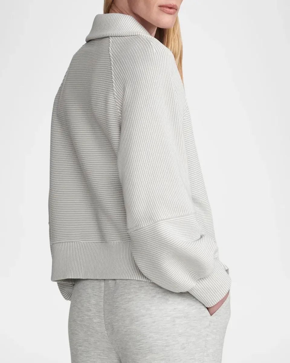 Varley Milano Half-Zip Ribbed Sweatshirt | Thumbnail 6 Varley Milano Half-Zip Ribbed Sweatshirt | Thumbnail 6