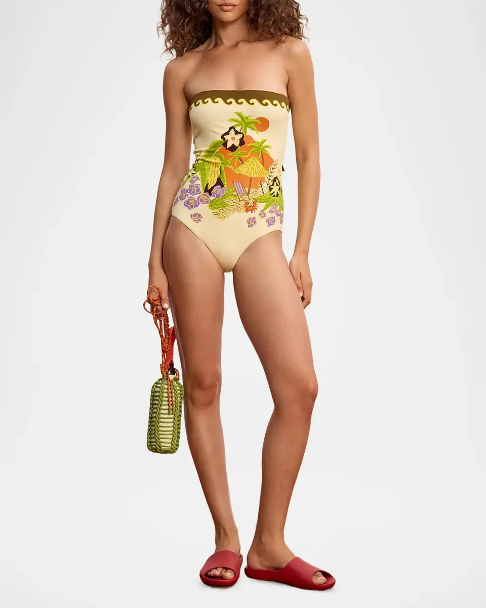 ALÉMAIS Island Cove Bandeau One-Piece Swimsuit | Thumbnail 4