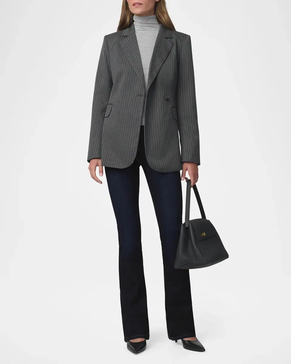 Joe's Jeans Mecah Pinstripe Double-Breasted Blazer | Thumbnail 2 Joe's Jeans Mecah Pinstripe Double-Breasted Blazer | Thumbnail 2