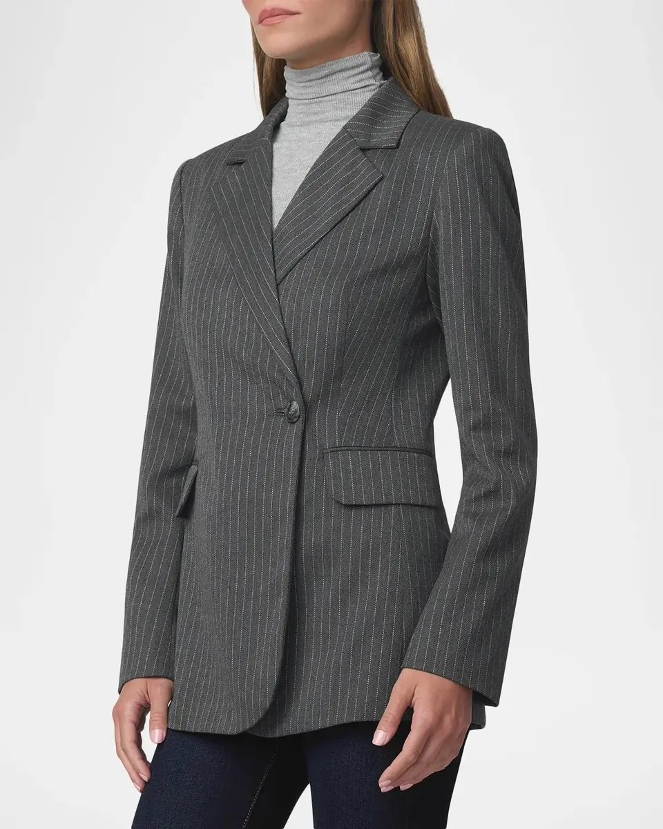 Joe's Jeans Mecah Pinstripe Double-Breasted Blazer | Thumbnail 6 Joe's Jeans Mecah Pinstripe Double-Breasted Blazer | Thumbnail 6