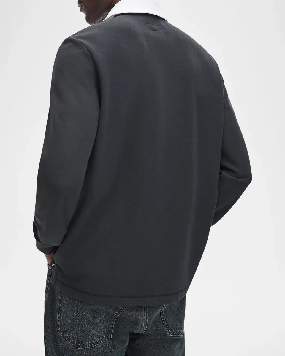 rag & bone Classic Solid Rugby Shirt | Thumbnail 3 rag & bone Classic Solid Rugby Shirt | Thumbnail 3