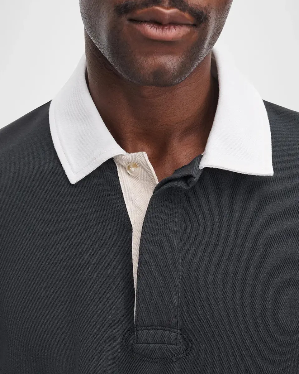 rag & bone Classic Solid Rugby Shirt | Thumbnail 5 rag & bone Classic Solid Rugby Shirt | Thumbnail 5