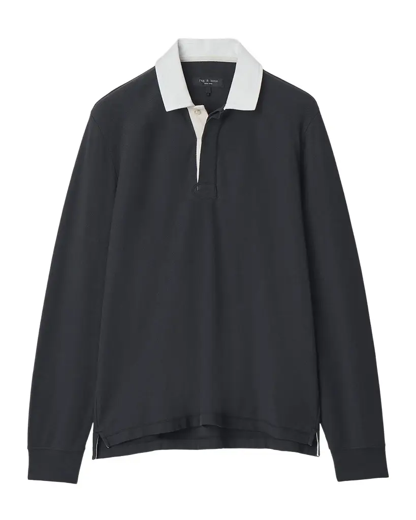 rag & bone Classic Solid Rugby Shirt