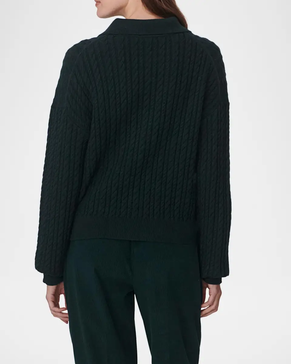 Varley Dottie Knit Polo Sweater | Thumbnail 3 Varley Dottie Knit Polo Sweater | Thumbnail 3