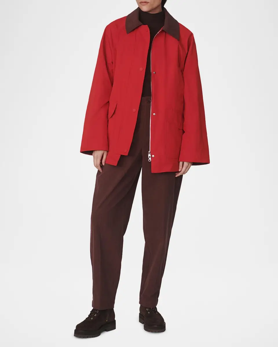 Varley Rylan Corduroy-Collar Rain Jacket | Thumbnail 2 Varley Rylan Corduroy-Collar Rain Jacket | Thumbnail 2