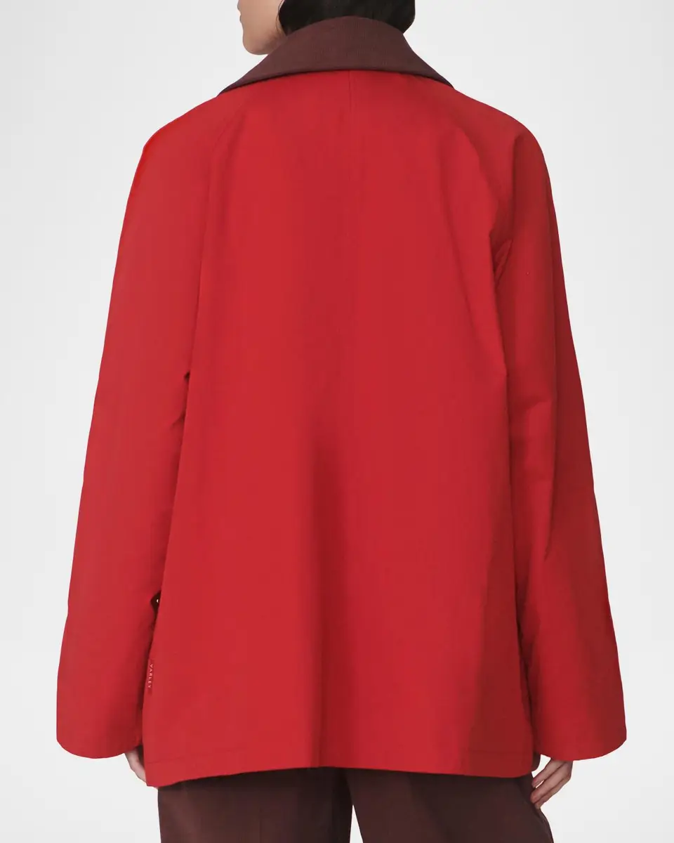 Varley Rylan Corduroy-Collar Rain Jacket | Thumbnail 3 Varley Rylan Corduroy-Collar Rain Jacket | Thumbnail 3