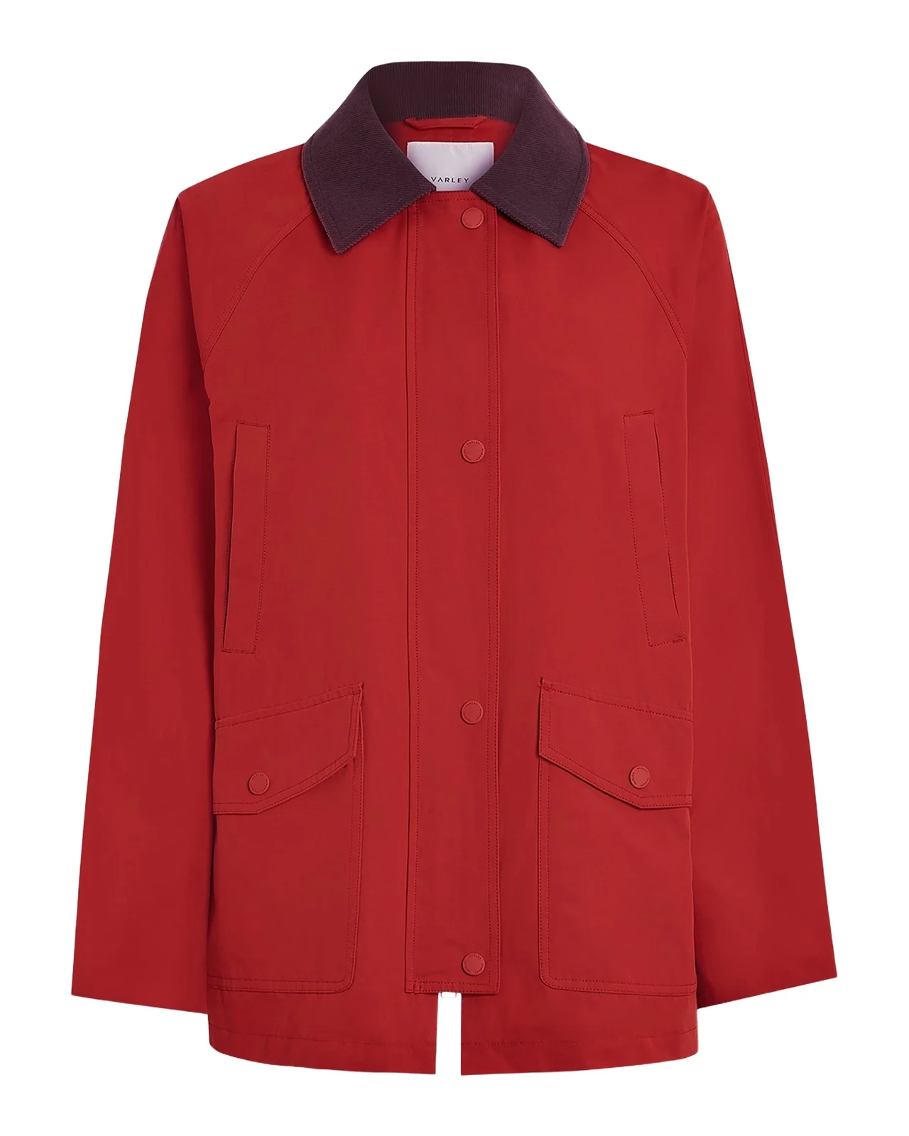 Rylan Corduroy-Collar Rain Jacket Rylan Corduroy-Collar Rain Jacket