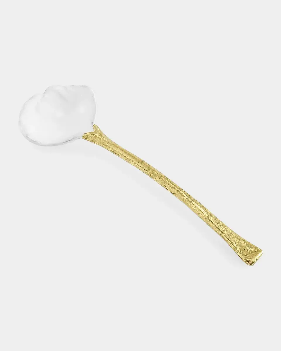 Michael Aram Butterfly Ginkgo Gold Caviar Dish with Spoon | Thumbnail 4 Michael Aram Butterfly Ginkgo Gold Caviar Dish with Spoon | Thumbnail 4