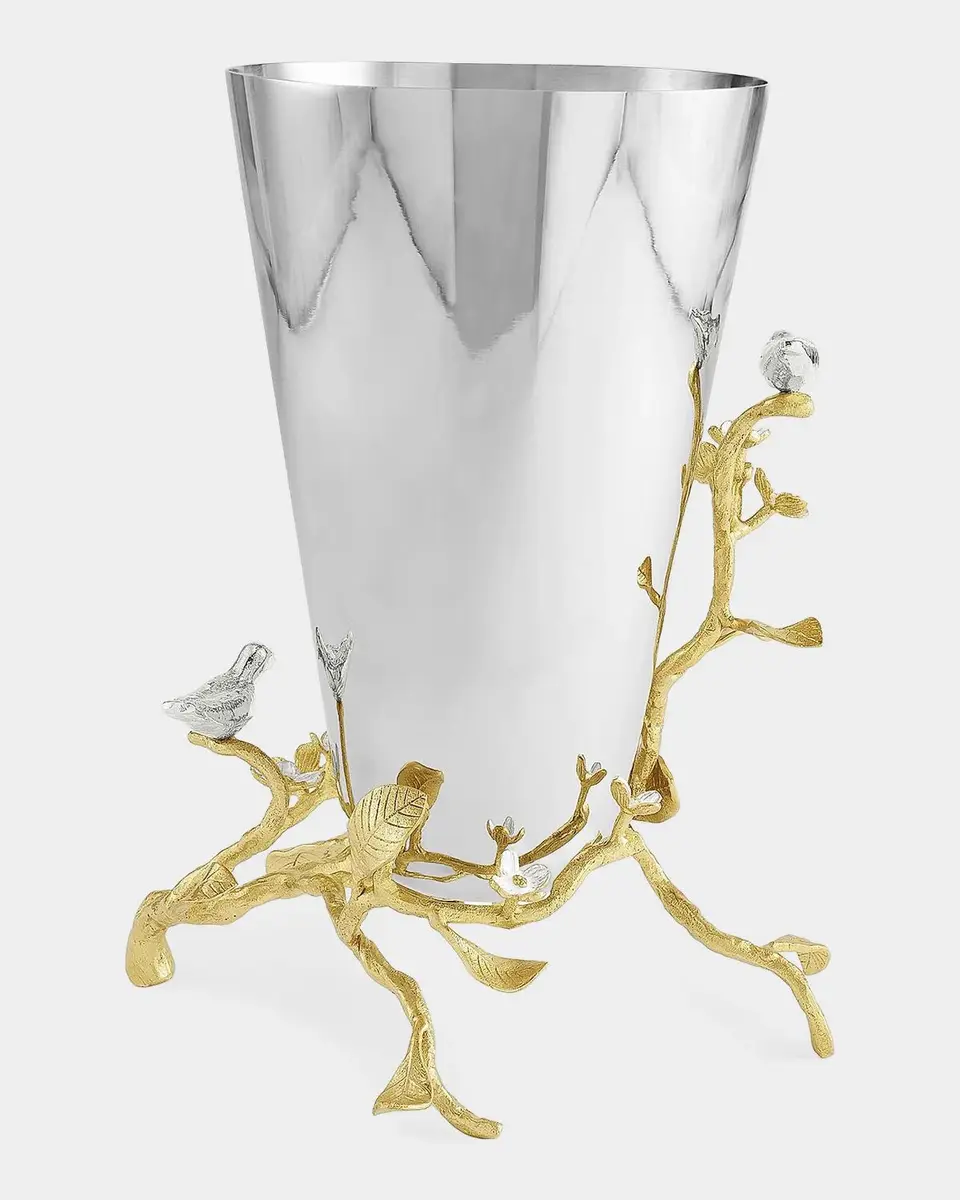 Michael Aram Lovebirds Silver & Gold Medium Vase | Thumbnail 3