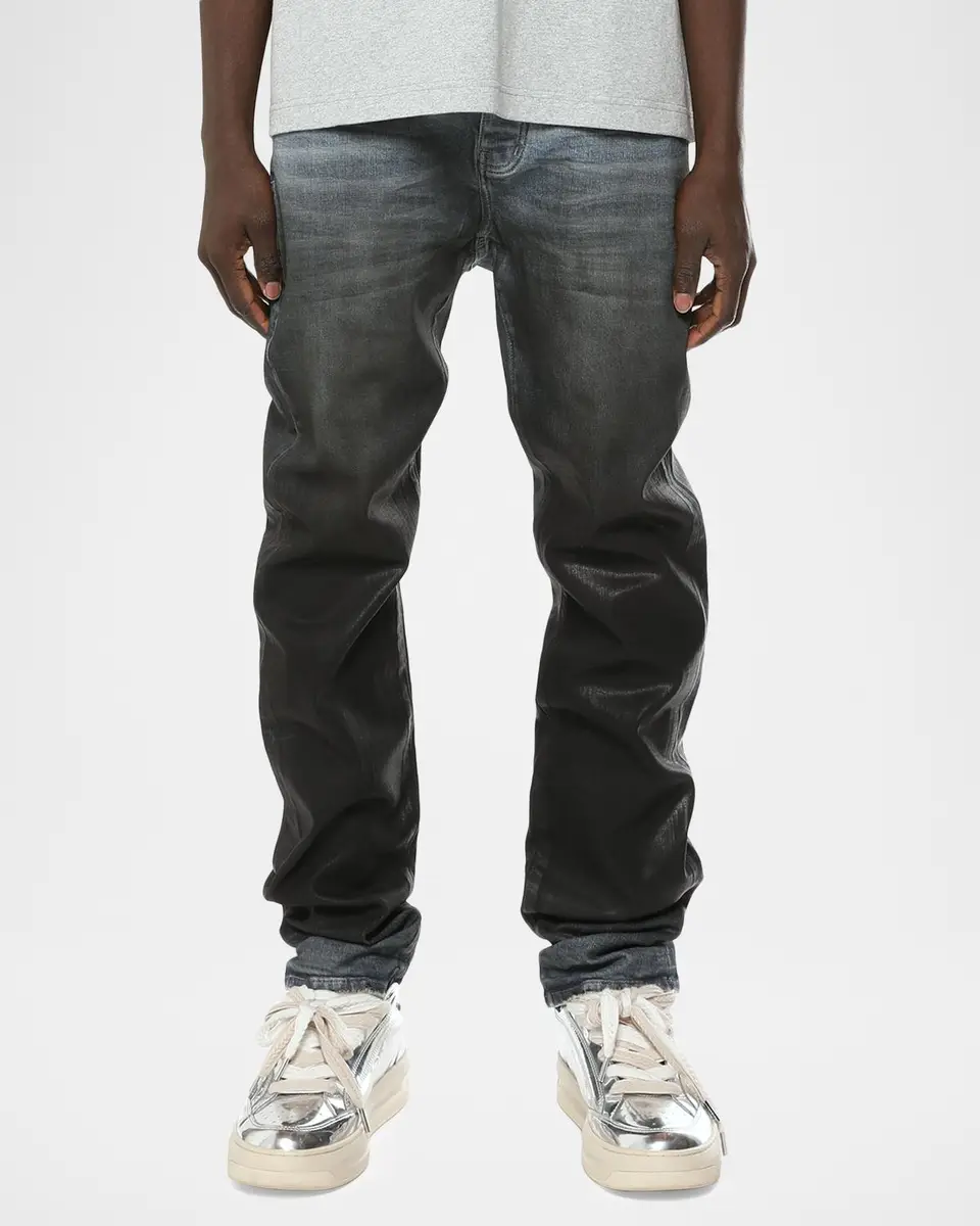 PURPLE Men's Coated Gradient Relaxed Straight-Leg Jeans | Thumbnail 3 PURPLE Men's Coated Gradient Relaxed Straight-Leg Jeans | Thumbnail 3