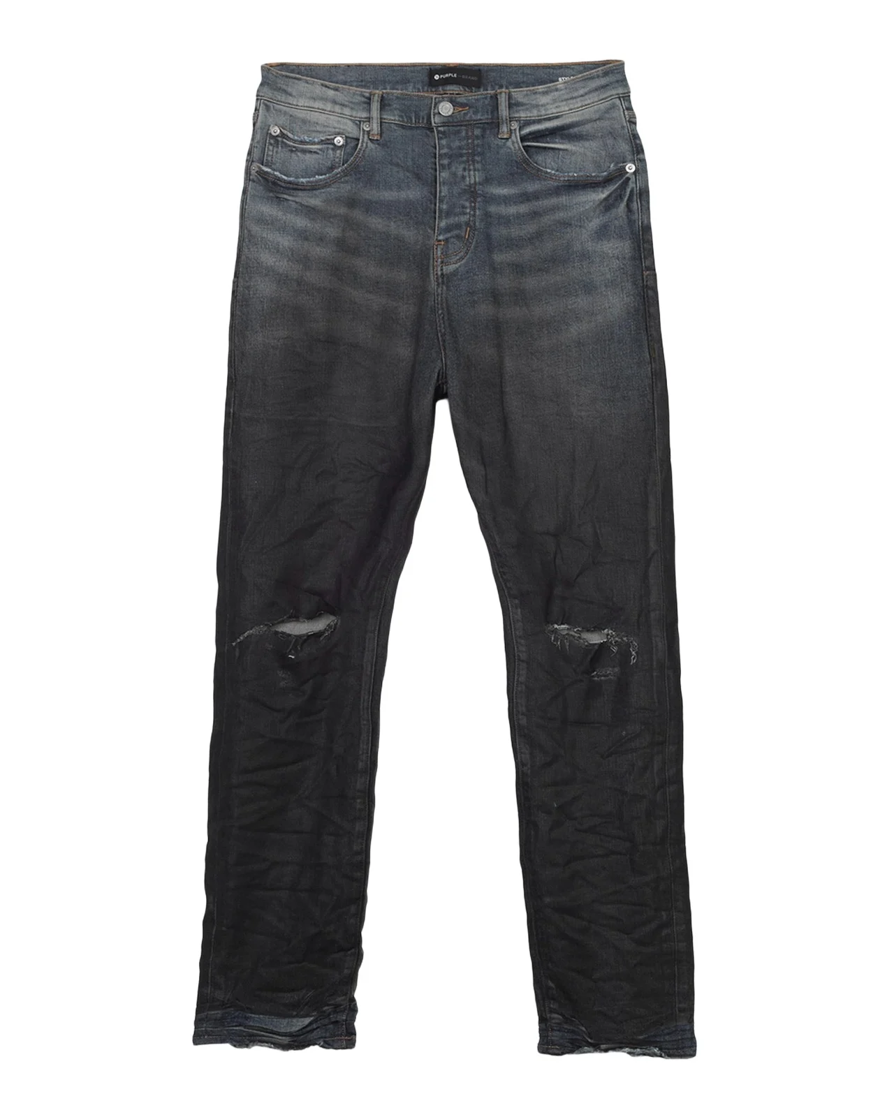 Men's Coated Gradient Relaxed Straight-Leg Jeans Men's Coated Gradient Relaxed Straight-Leg Jeans