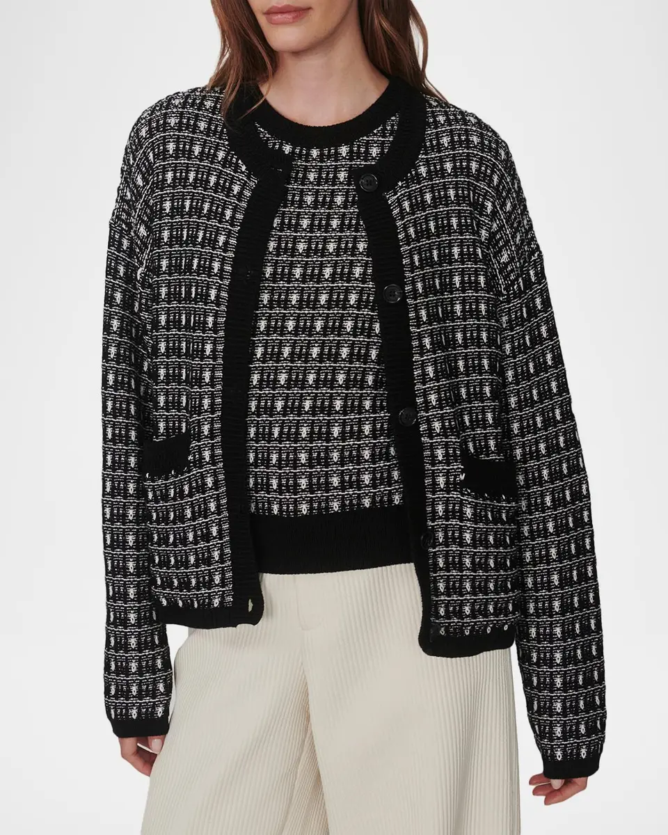 Varley Sarina Tweed Cardigan Sweater | Thumbnail 4 Varley Sarina Tweed Cardigan Sweater | Thumbnail 4
