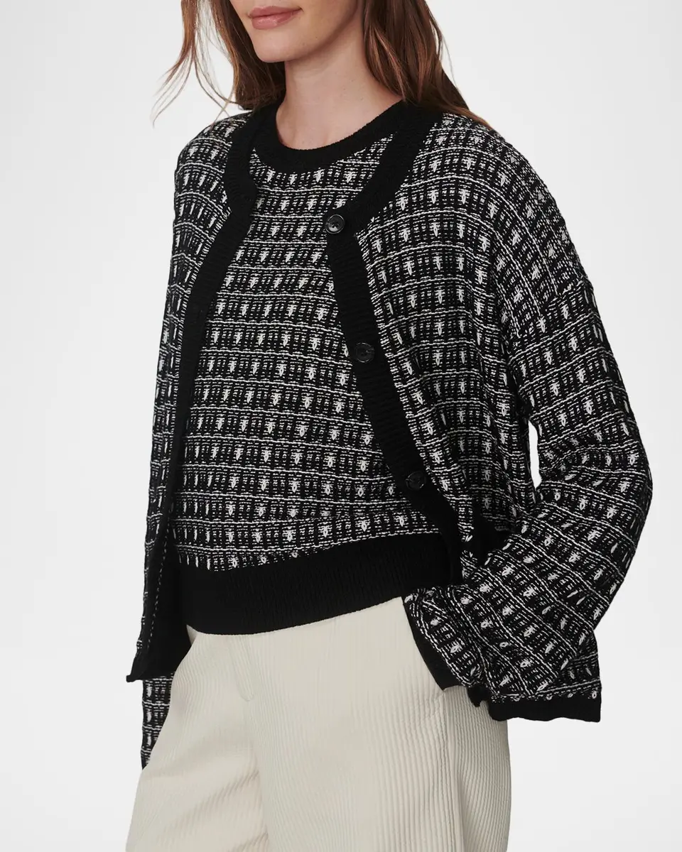Varley Sarina Tweed Cardigan Sweater | Thumbnail 6 Varley Sarina Tweed Cardigan Sweater | Thumbnail 6