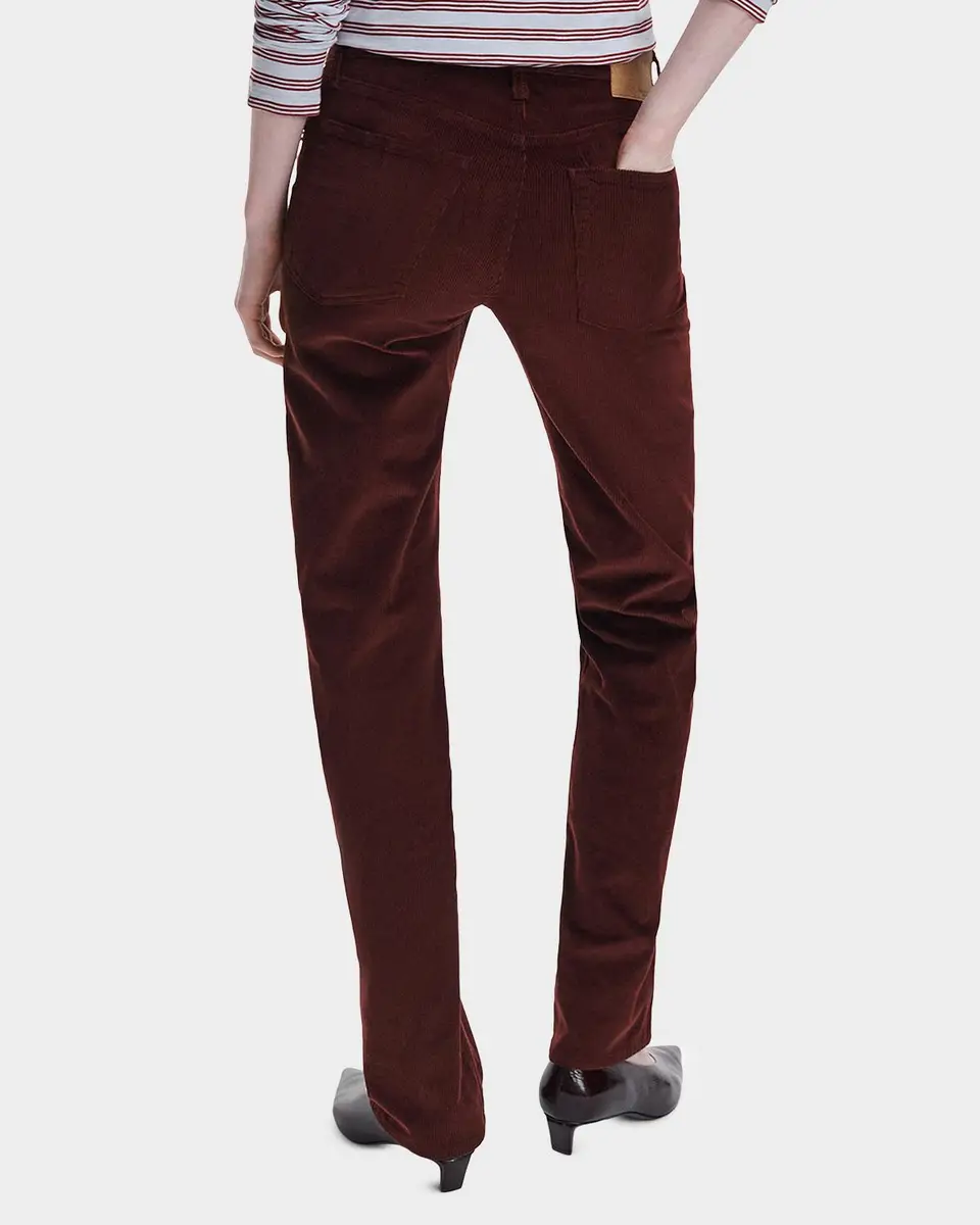 rag & bone Corduroy Harlow Mid-Rise Slim-Straight Jeans | Thumbnail 3