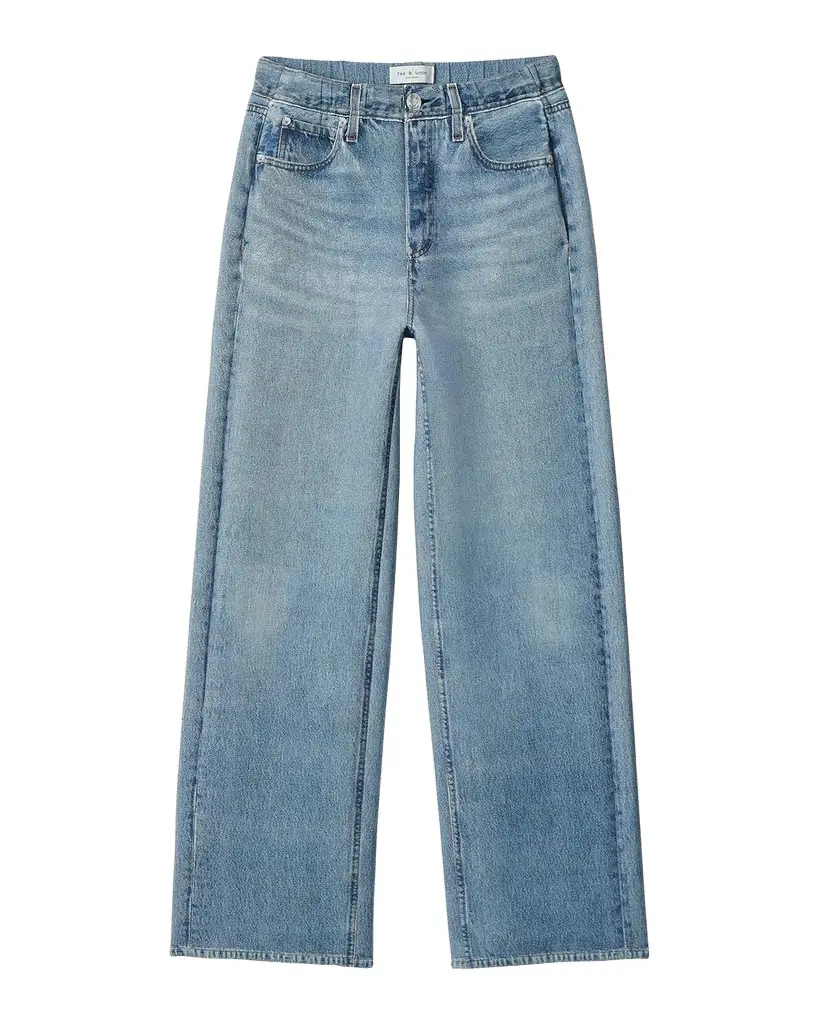 rag & bone Miramar Mallow Scuba Wide-Leg Elasticized Pants
