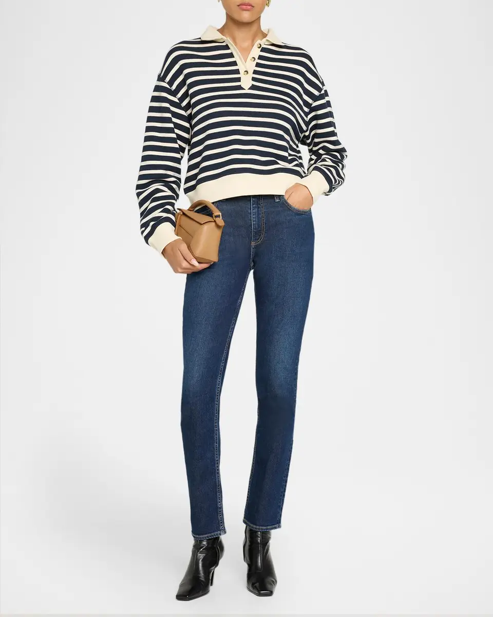 rag & bone Vintage Terry Striped Polo | Thumbnail 2 rag & bone Vintage Terry Striped Polo | Thumbnail 2