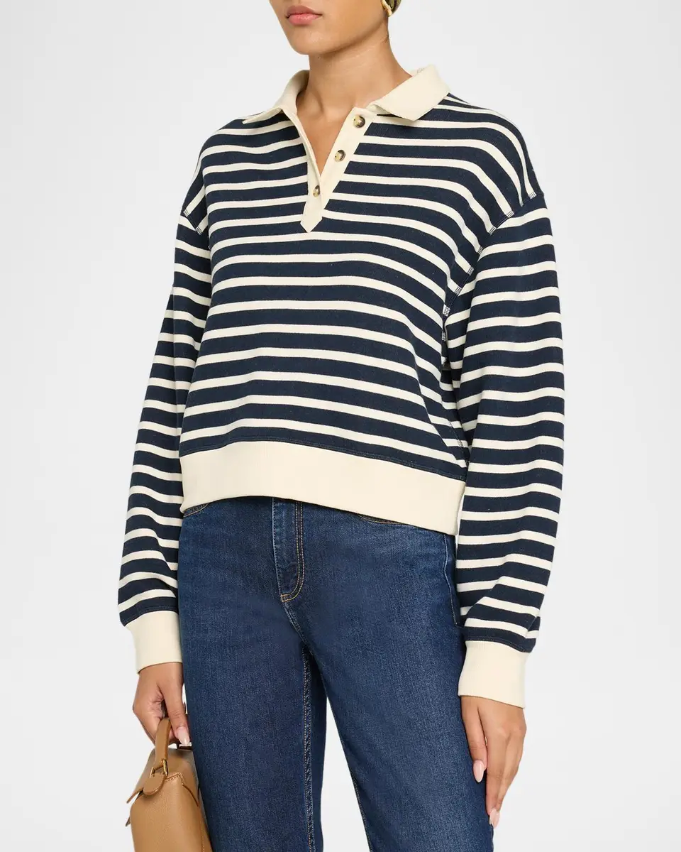 rag & bone Vintage Terry Striped Polo | Thumbnail 4 rag & bone Vintage Terry Striped Polo | Thumbnail 4