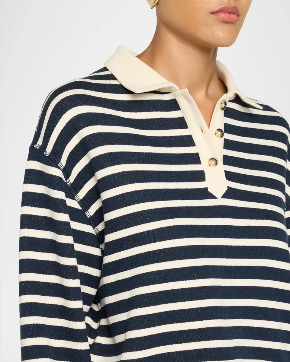 rag & bone Vintage Terry Striped Polo | Thumbnail 5 rag & bone Vintage Terry Striped Polo | Thumbnail 5