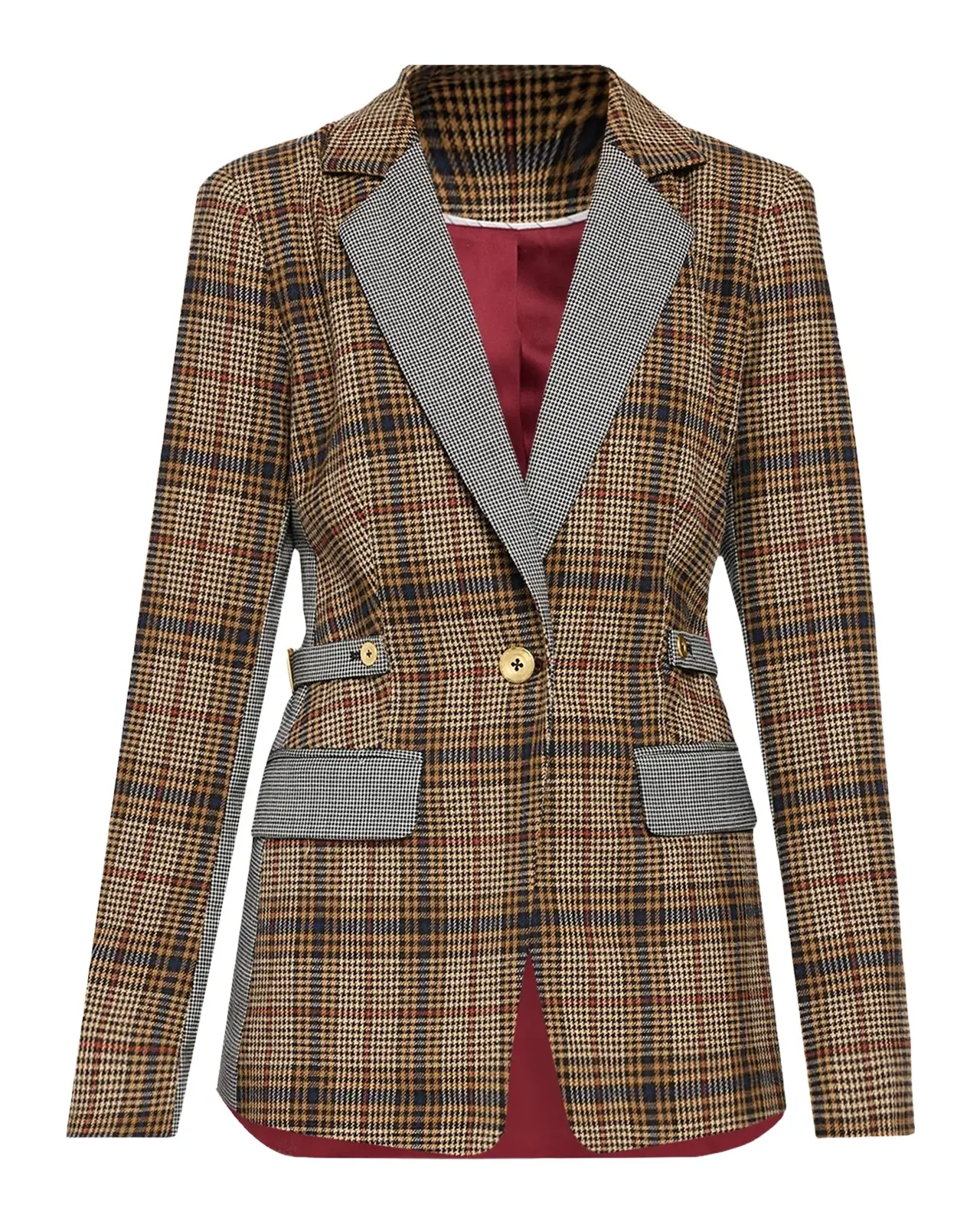 Bianca Combo Plaid Blazer Bianca Combo Plaid Blazer