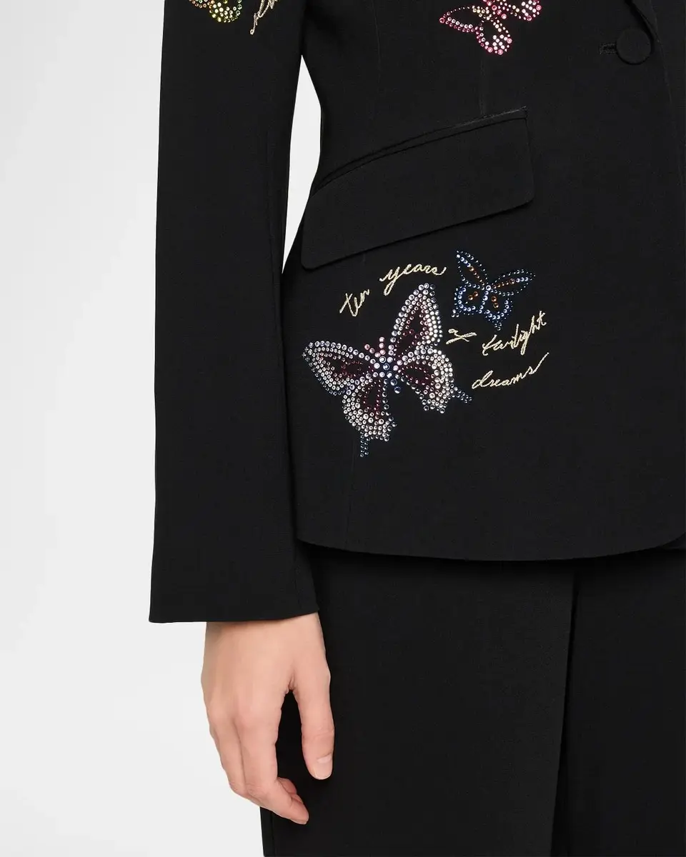 Cinq à Sept Heatset Butterfly Single-Breasted Blazer | Thumbnail 5 Cinq à Sept Heatset Butterfly Single-Breasted Blazer | Thumbnail 5