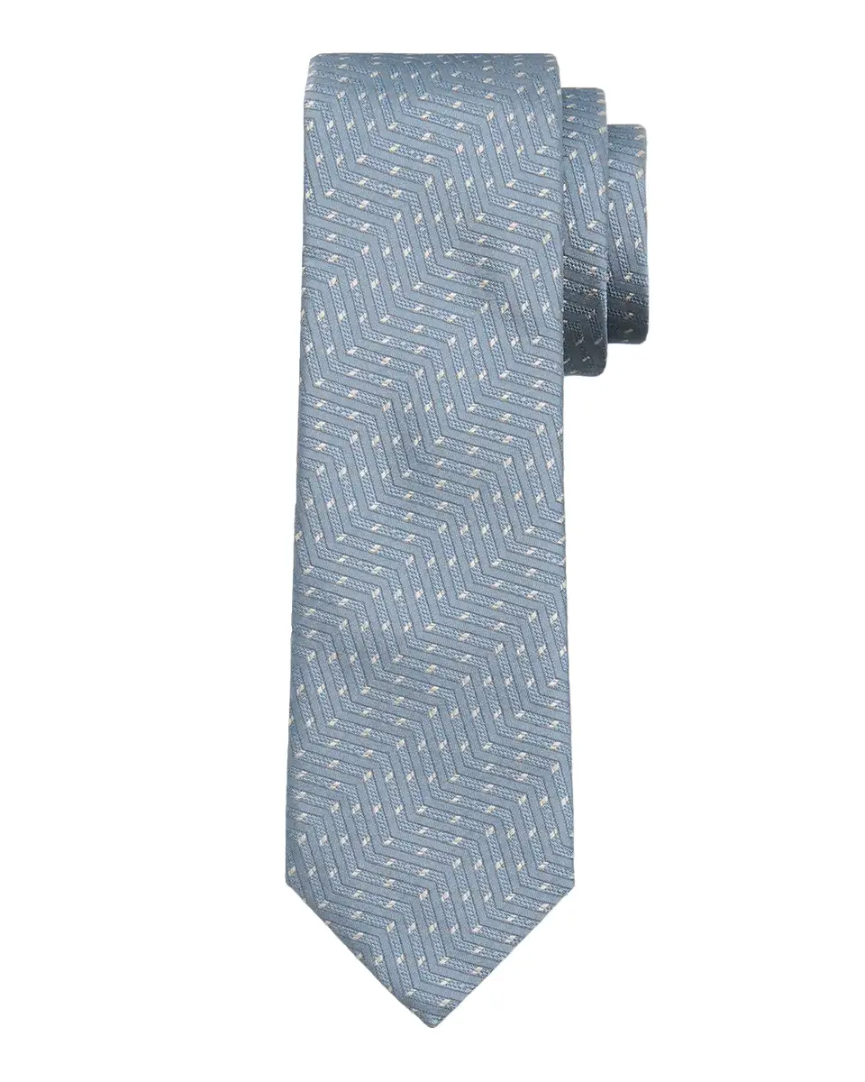 Giorgio Armani Men's Jacquard Chevron Silk Tie | Thumbnail 2 Giorgio Armani Men's Jacquard Chevron Silk Tie | Thumbnail 2
