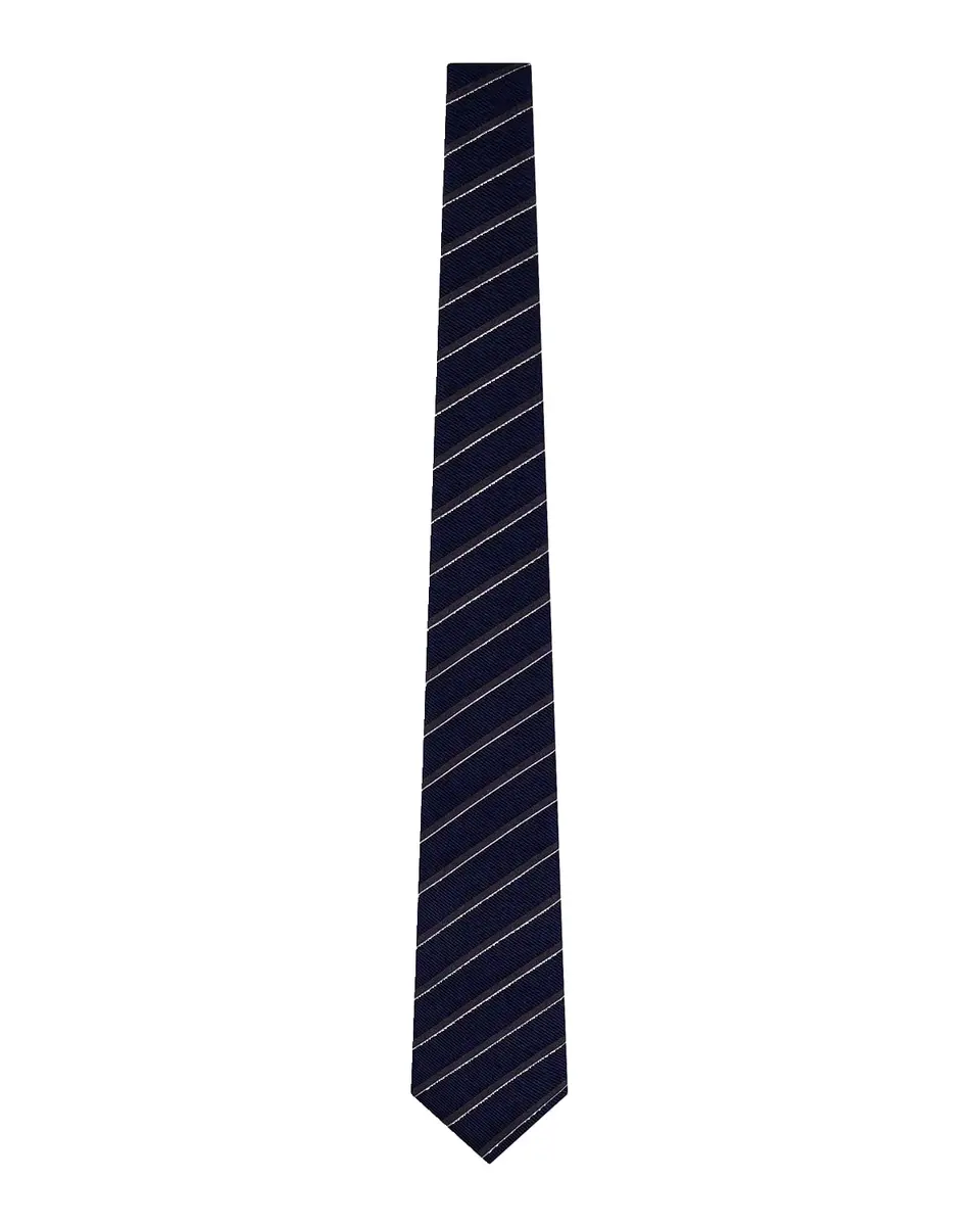 Giorgio Armani Varsity Striped Silk Tie | Thumbnail 2 Giorgio Armani Varsity Striped Silk Tie | Thumbnail 2