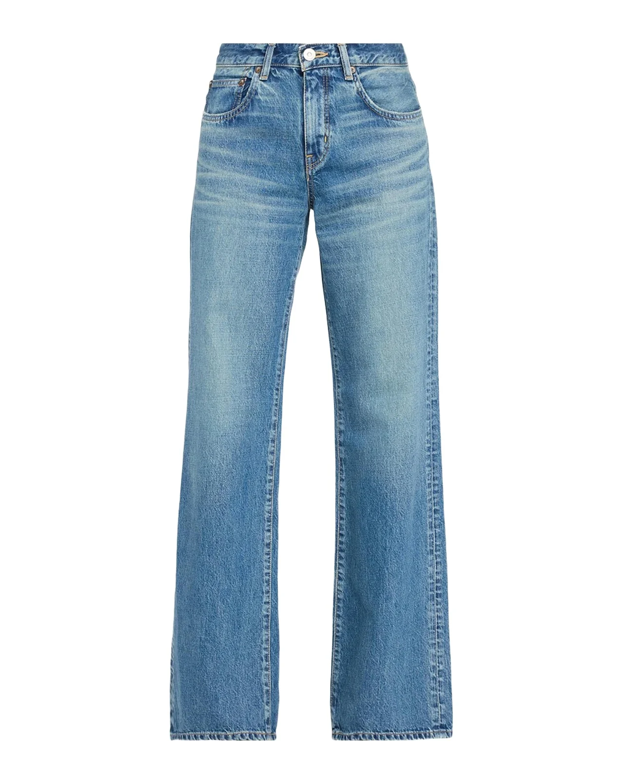 Moussy Vintage Missouri Low-Rise Wide-Leg Jeans