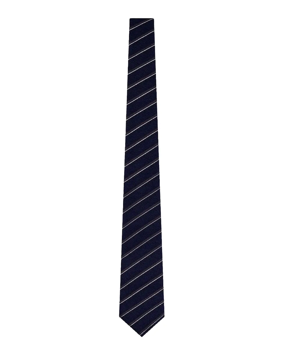 Giorgio Armani Varsity Striped Silk Tie | Thumbnail 2 Giorgio Armani Varsity Striped Silk Tie | Thumbnail 2
