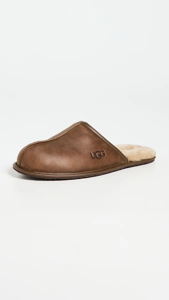 UGG Scuff Leather Slippers | Thumbnail 2
