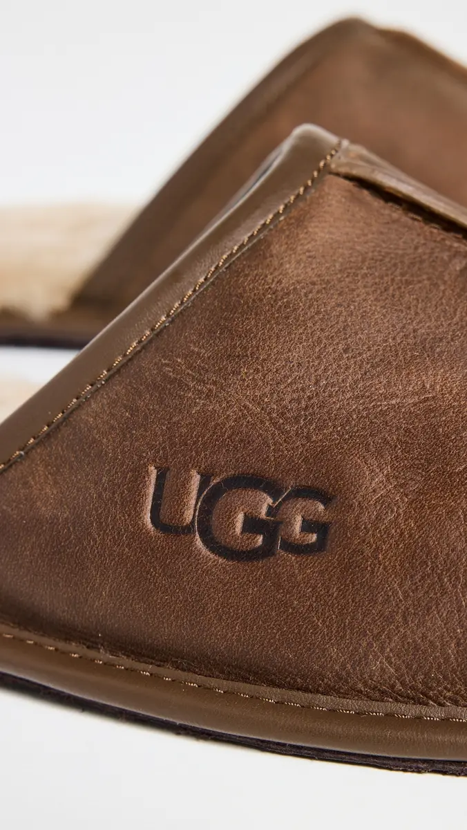 UGG Scuff Leather Slippers | Thumbnail 5