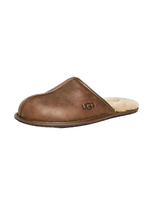 UGG Scuff Leather Slippers