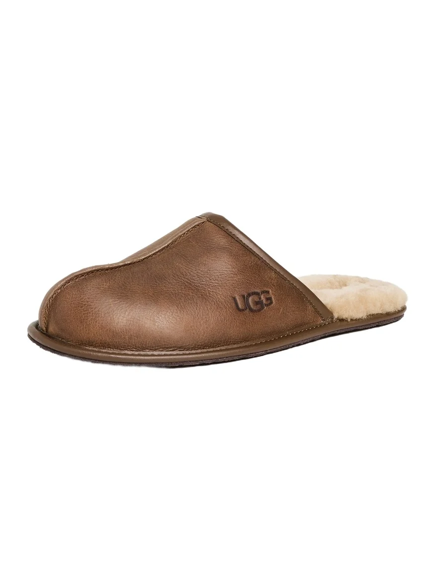 UGG Scuff Leather Slippers