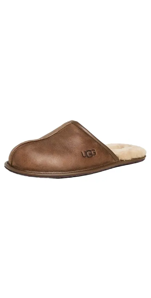 UGG Scuff Leather Slippers
