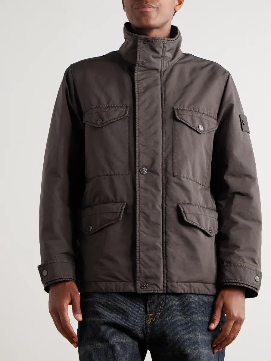 Stone Island STONE ISLAND GHOST Garment-Dyed Padded David Light-TC Field Jacket - Men | Thumbnail 3 Stone Island STONE ISLAND GHOST Garment-Dyed Padded David Light-TC Field Jacket - Men | Thumbnail 3