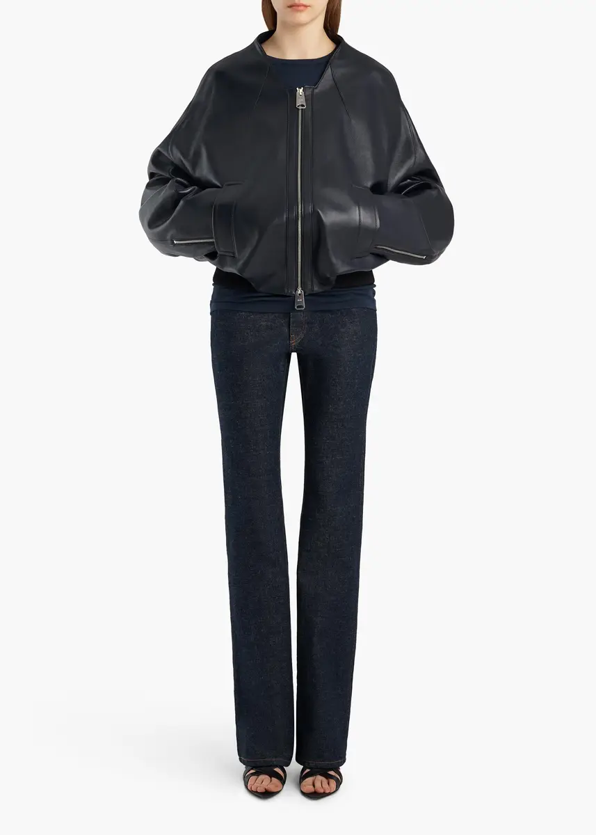 Khaite Hewit Jacket In Navy | Thumbnail 2 Khaite Hewit Jacket In Navy | Thumbnail 2