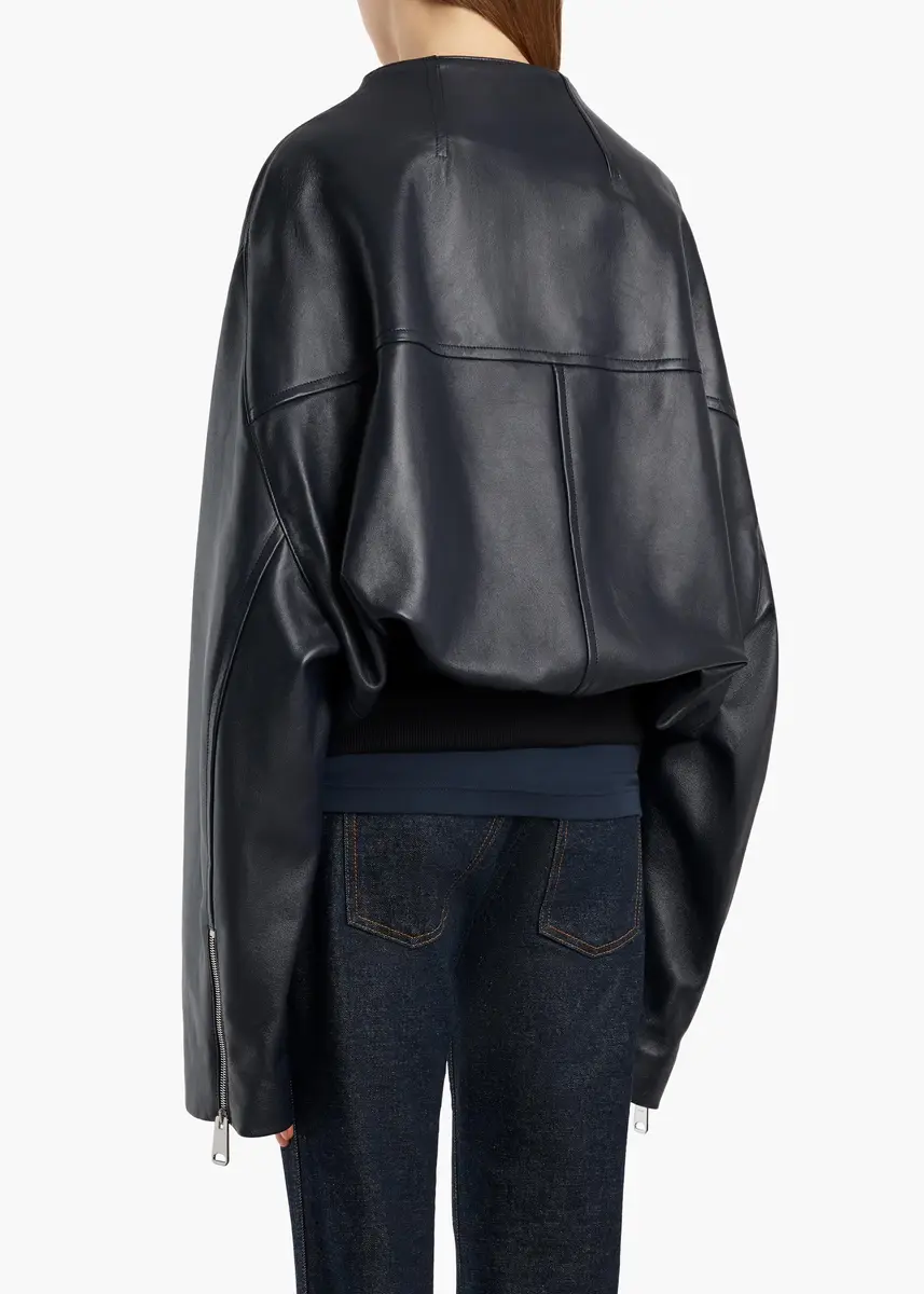 Khaite Hewit Jacket In Navy | Thumbnail 4 Khaite Hewit Jacket In Navy | Thumbnail 4