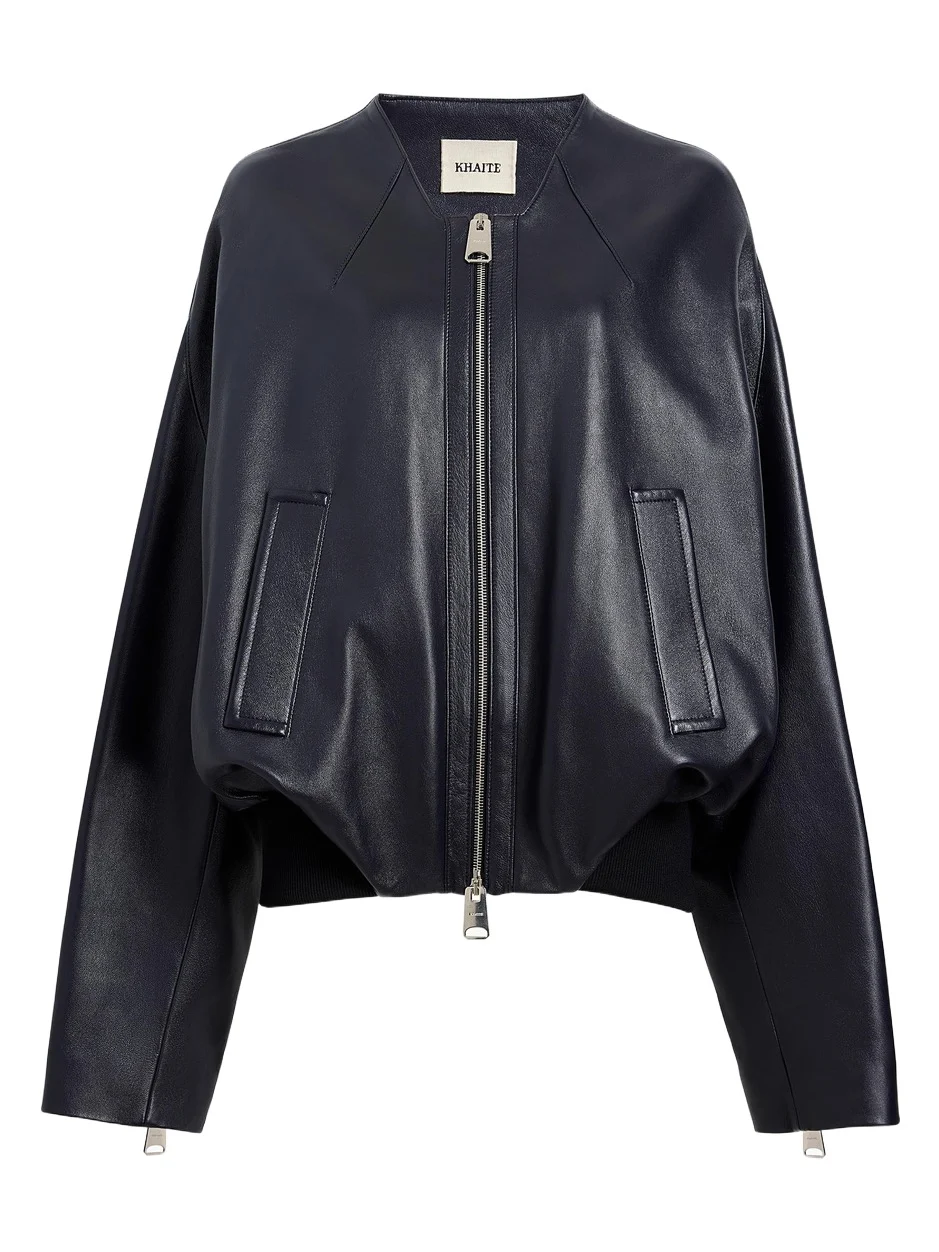 Khaite Hewit Jacket In Navy