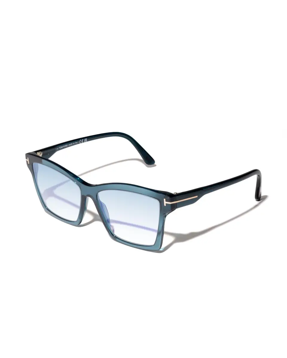 Tom Ford Men's Acetate Square Blue-Block Frames | Thumbnail 5