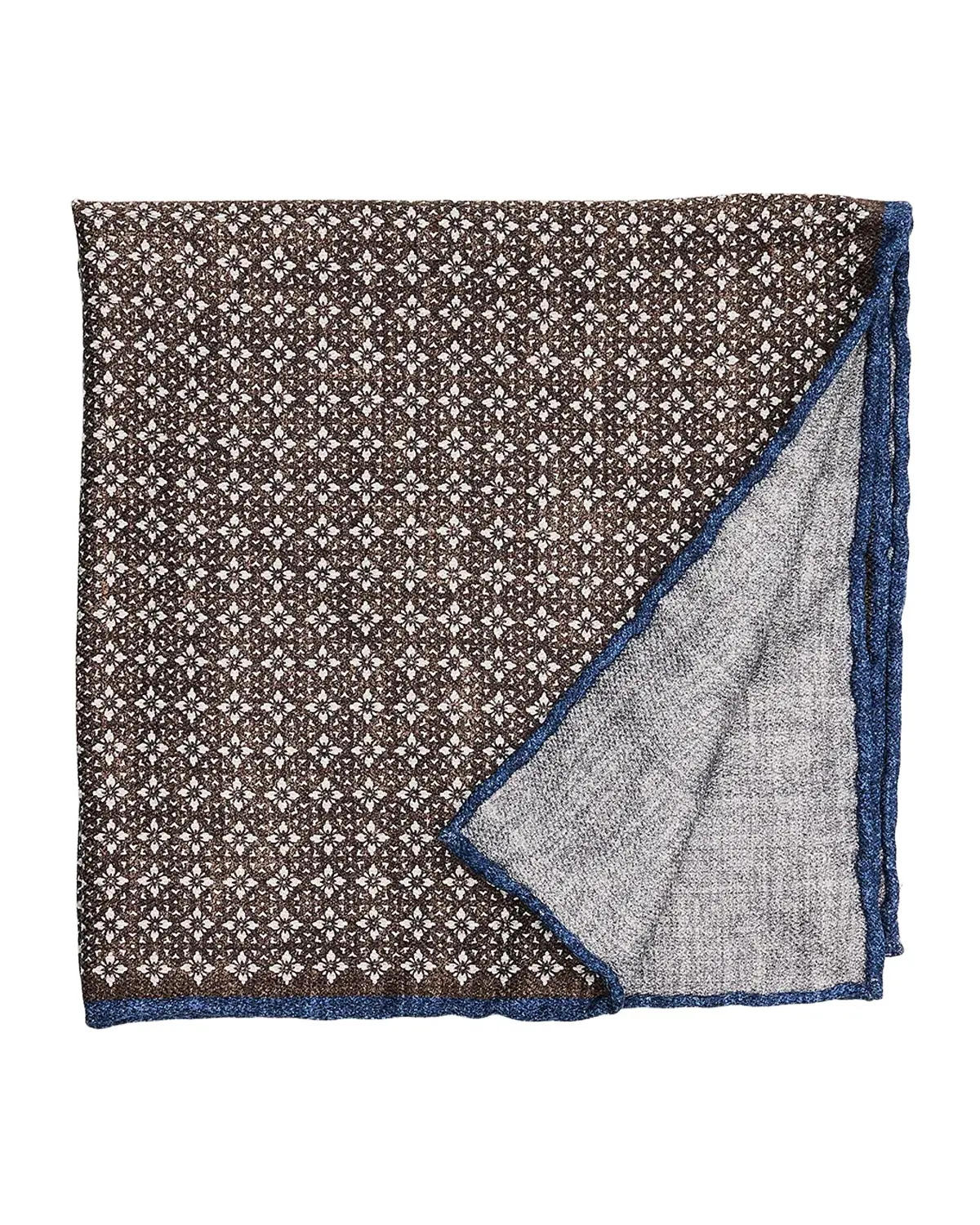 Brunello Cucinelli Men's Double-Face Silk Pocket Square