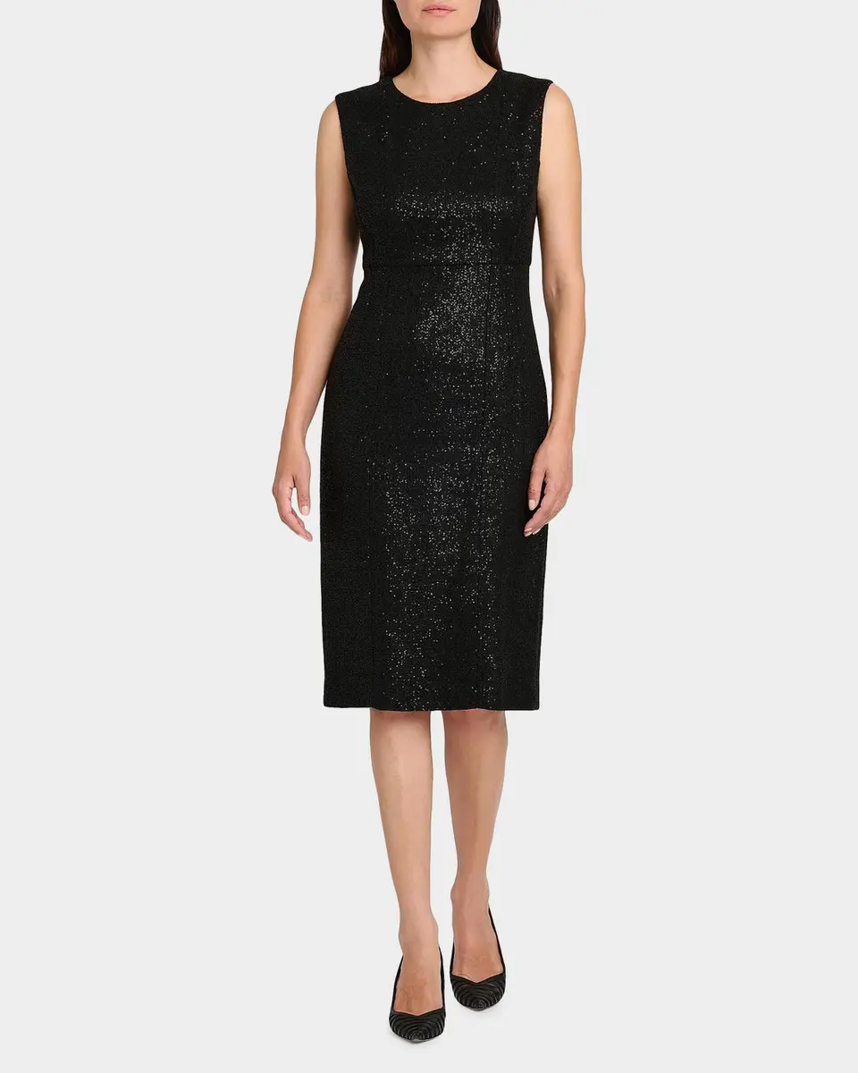 Kiton Metallic Sheath Knee-Length Dress | Thumbnail 2 Kiton Metallic Sheath Knee-Length Dress | Thumbnail 2