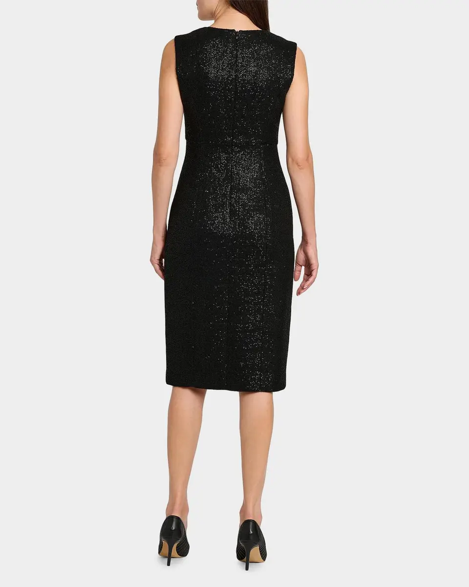 Kiton Metallic Sheath Knee-Length Dress | Thumbnail 3 Kiton Metallic Sheath Knee-Length Dress | Thumbnail 3
