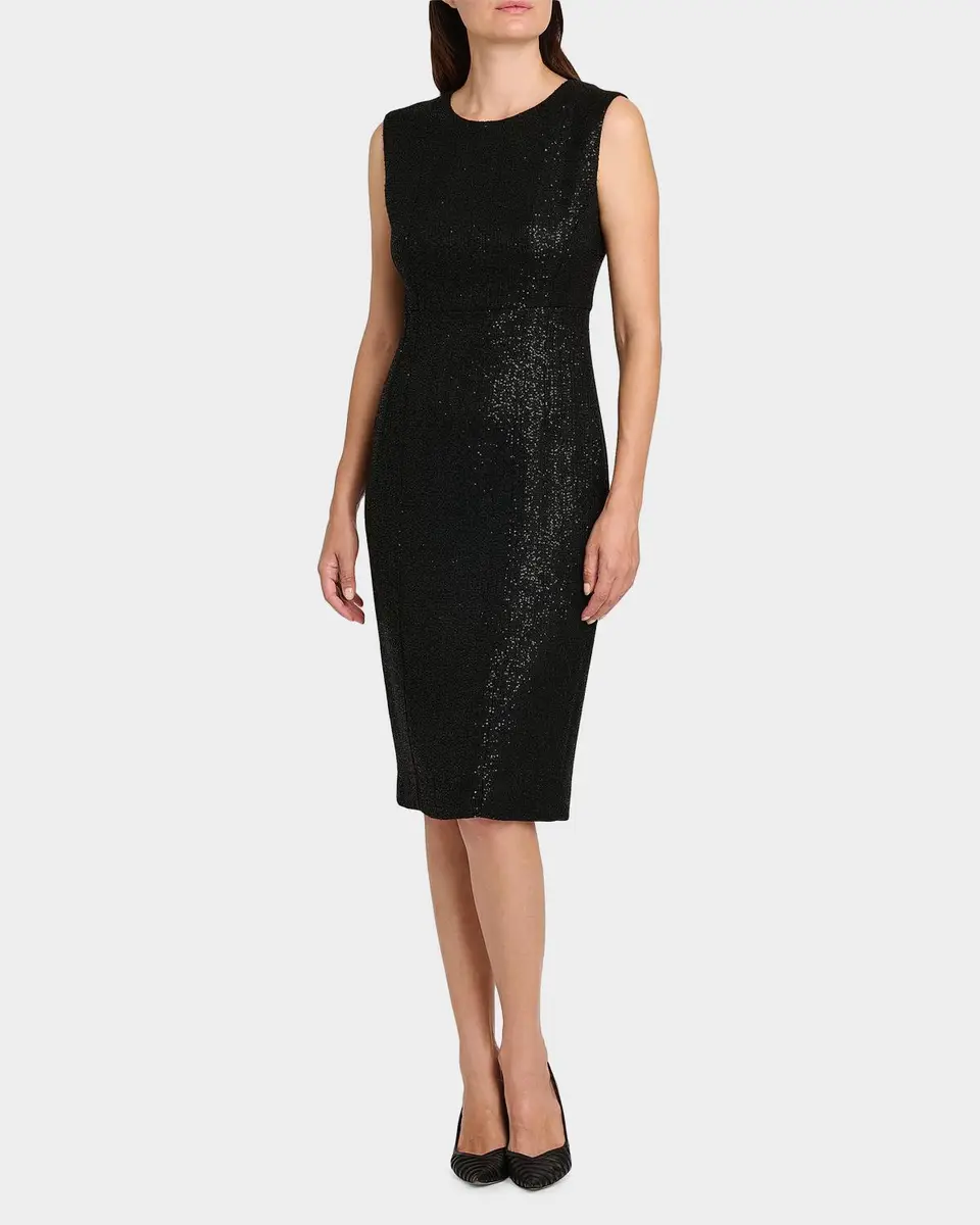 Kiton Metallic Sheath Knee-Length Dress | Thumbnail 4 Kiton Metallic Sheath Knee-Length Dress | Thumbnail 4