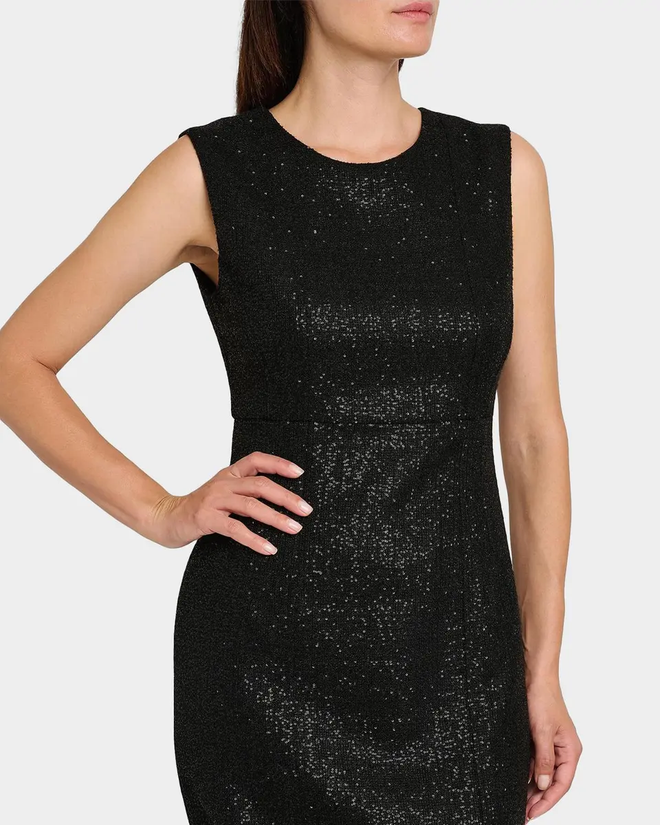 Kiton Metallic Sheath Knee-Length Dress | Thumbnail 5 Kiton Metallic Sheath Knee-Length Dress | Thumbnail 5