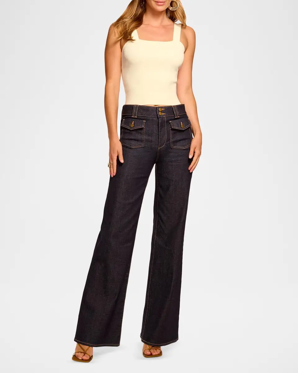 Ramy Brook Fay High-Rise Wide Leg Jeans | Thumbnail 2 Ramy Brook Fay High-Rise Wide Leg Jeans | Thumbnail 2