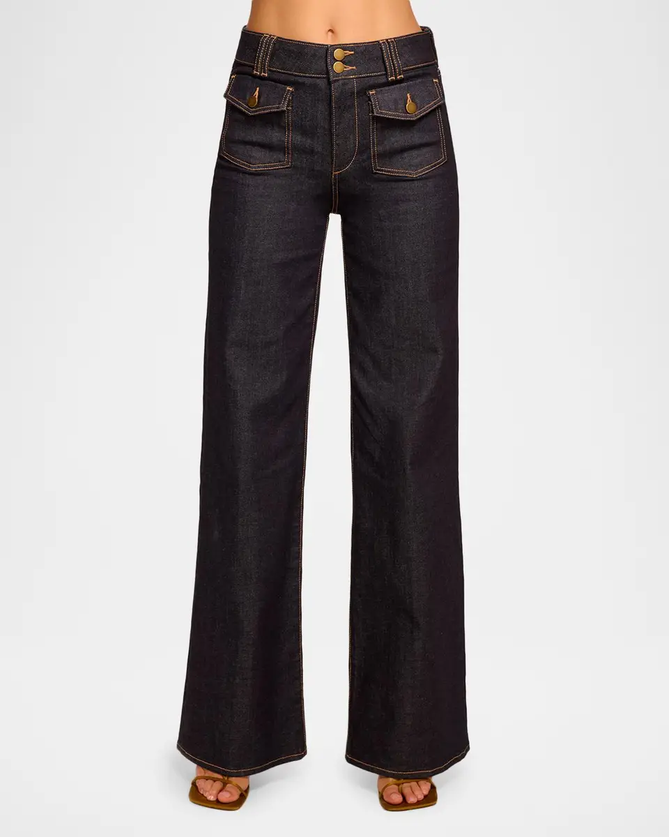 Ramy Brook Fay High-Rise Wide Leg Jeans | Thumbnail 4 Ramy Brook Fay High-Rise Wide Leg Jeans | Thumbnail 4